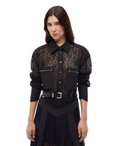 Camicia in pizzo con taschini - Nero | Pinko