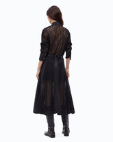 Camicia in pizzo con taschini - Nero | Pinko