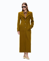 Long coat in wool-blend cloth -  | Pinko