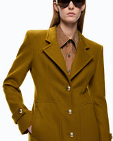 Long coat in wool-blend cloth -  | Pinko