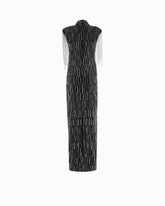 Langes Kleid mit Kristallen und Pailletten - Schwarz | Pinko