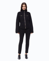 Cardigan côtelé avec poches - Noir | Pinko