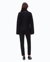 Cardigan côtelé avec poches - Noir | Pinko