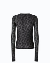 Maglia in pizzo stretch floreale -  | Pinko