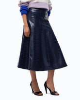 Midi skirt with crocodile print -  | Pinko