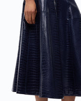 Midi skirt with crocodile print -  | Pinko