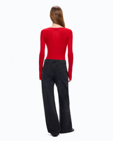 Ribbed cardigan with buttons -  | Pinko