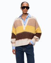 Pullover aus Alpakamix mit Streifen -  | Pinko
