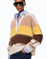 Pullover aus Alpakamix mit Streifen -  | Pinko