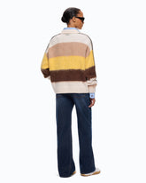 Pullover aus Alpakamix mit Streifen -  | Pinko