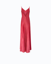 Robe nuisette longue en satin - Rouge | Pinko