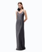 Long slip dress in satin -  | Pinko