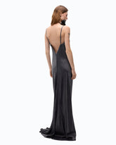 Long slip dress in satin -  | Pinko