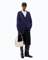 Cardigan in misto lana full strass con cappuccio -  | Pinko