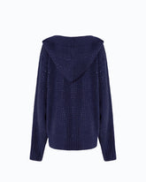 Cardigan in misto lana full strass con cappuccio -  | Pinko