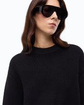 Ribbed wool sweater - Black | Pinko