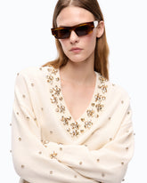 Pull bijou en laine et cachemire -  | Pinko