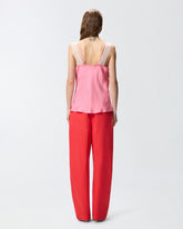 Geflecktes Slip-Top mit Spitze -  | Pinko