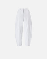 Pantaloni barrel-fit in cotone stretch -  | Pinko