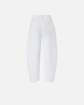 Pantaloni barrel-fit in cotone stretch -  | Pinko