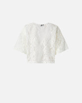 Maglia cropped in pizzo -  | Pinko