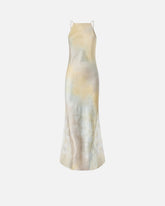 Abito in satin dal colore sfumato con inserto in pizzo -  | Pinko