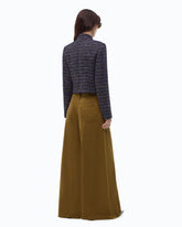 Giacca corta in tweed bouclé con bottoni metallici - Trasparente | Pinko