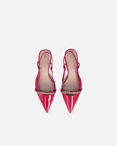 Décolleté slingback a punta in vernice -  | Pinko