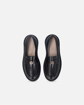 Mocassini in pelle con logo Love Birds -  | Pinko