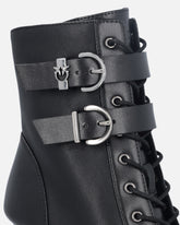 Stivaletti con cinturini e logo Love Birds -  | Pinko