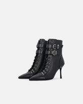 Stivaletti con cinturini e logo Love Birds -  | Pinko