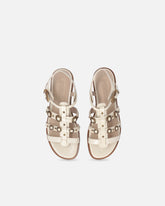 Flat sandals with straps and studs -  | Pinko