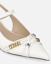 Slingback con cinturini e applicazioni gioiello -  | Pinko