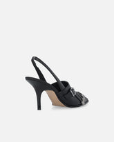 Leather slingbacks with saddlery-inspired details -  | Pinko