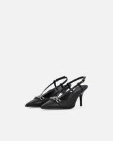 Sling-back pumps in nappa leather with straps and stiletto heel -  | Pinko