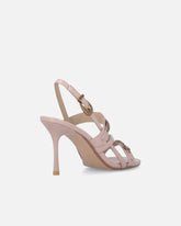 Sandały slingback na wysokim obcasie z paseczkami i ćwiekami -  | Pinko