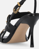 Sandały slingback na wysokim obcasie z paseczkami i ćwiekami -  | Pinko