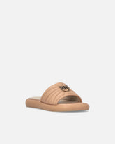 Sandalias tipo chancla de napa acolchada con logotipo Love Birds -  | Pinko