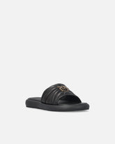 Sandalias tipo chancla de napa acolchada con logotipo Love Birds -  | Pinko