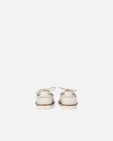 Leather moccasins with jewel details -  | Pinko