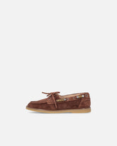 Suede moccasins with jewel details -  | Pinko
