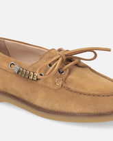 Mocassini in suede con applicazioni gioiello -  | Pinko