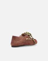 Suede moccasins with multicoloured laces -  | Pinko