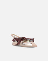 Slingback ballerinas with ties -  | Pinko