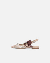 Slingback ballerinas with ties -  | Pinko