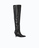 Stiefel aus Nappaleder mit extra hohem Schaft -  | Pinko