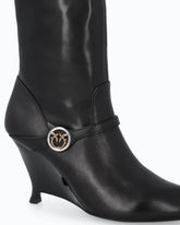 Stiefel aus Nappaleder mit extra hohem Schaft -  | Pinko