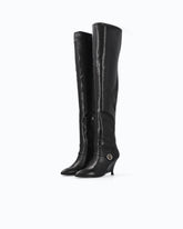Stiefel aus Nappaleder mit extra hohem Schaft -  | Pinko