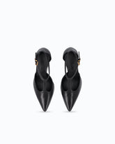 Zapatos de salón de piel con tira en T y tacón alto -  | Pinko