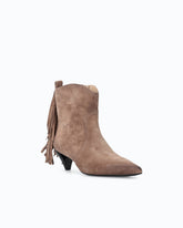 Bottines en daim à talons et franges -  | Pinko